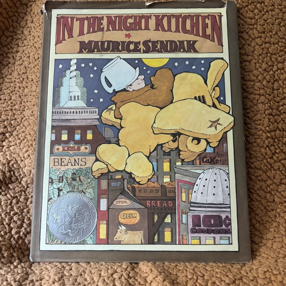 Maurice Sendak In the Night Kitchen 1970 HC DJ Caldecott Banned Book Vintage